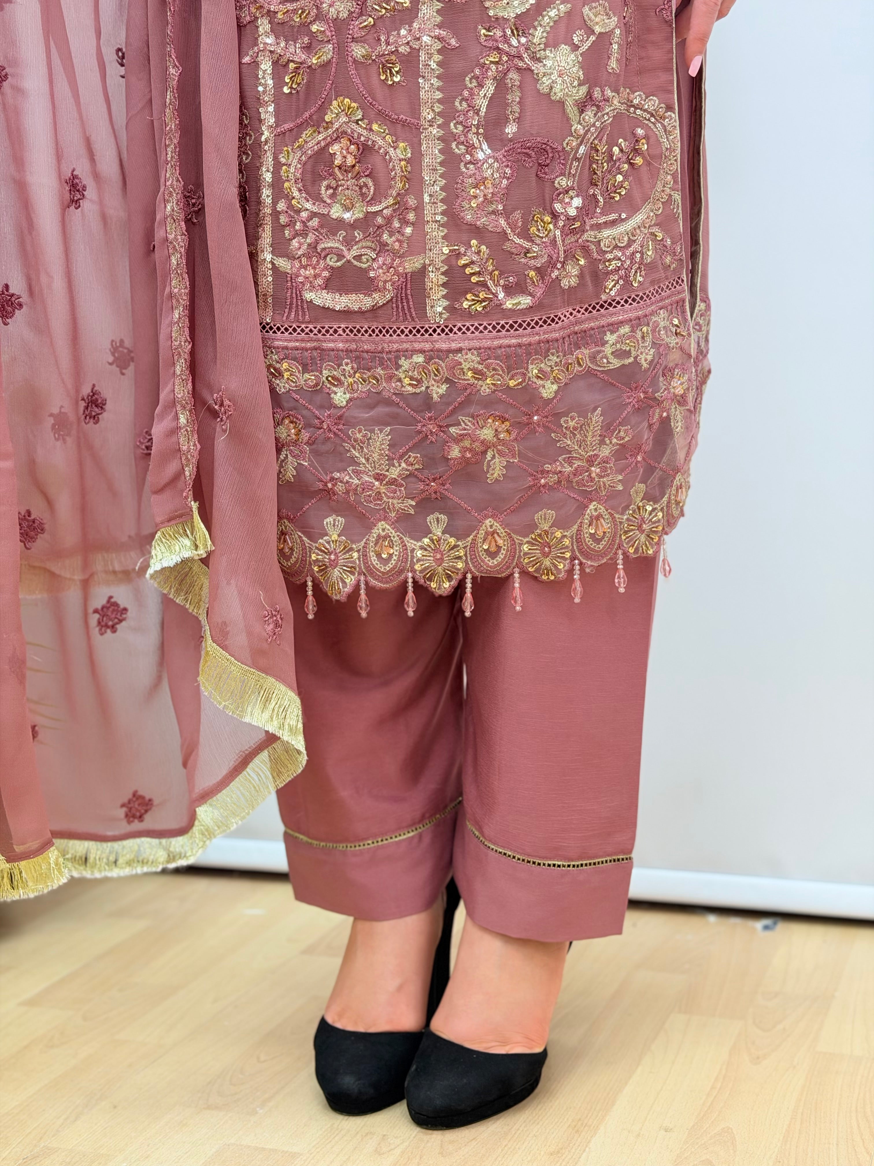Dusty Rose & Golden Zehra