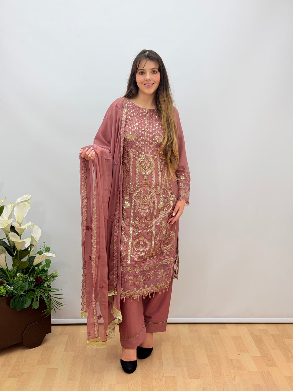 Dusty Rose & Golden Zehra
