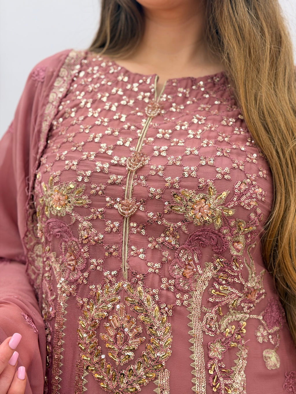 Dusty Rose & Golden Zehra